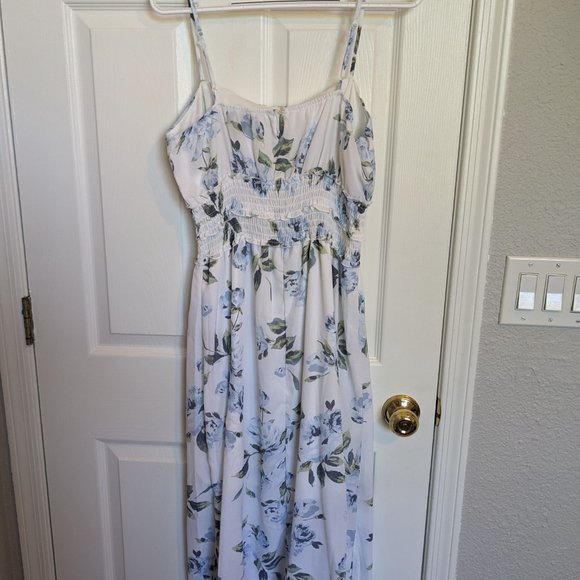 Floral Sundress | Fit & Flare | XL | NWOT | Spaghetti Straps and Smocking! - Picture 6 of 9